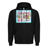 Black Western Registered Nurse Zipper Hoodie - LillyAllenDesigns