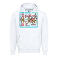 White Western Registered Nurse Zipper Hoodie - LillyAllenDesigns