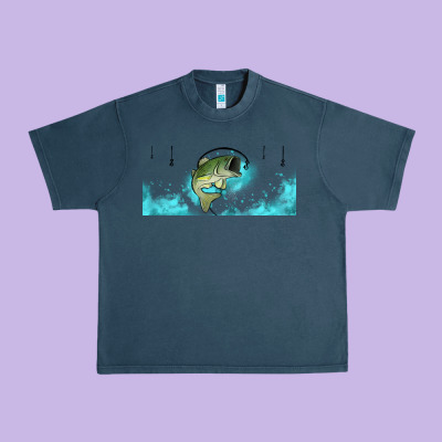 Jumping Bass Fishing 16oz Libbey Cup Urban Heavy Tee Designed By Hra Design Shop