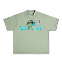Oil Green jumping bass fishing 16oz libbey cup Urban Heavy Tee - HRA Design Shop