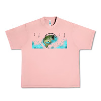 Salmon jumping bass fishing 16oz libbey cup Urban Heavy Tee - HRA Design Shop
