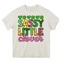 Cream sassy little clover st patrick s day Heavy Core Tee - Artiststas