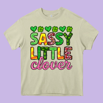 Sassy Little Clover St Patrick S Day Heavy Core Tee Designed By Artiststas