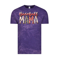 Cloud Purple baseball  mama Vintage Tee - RacoonDesign