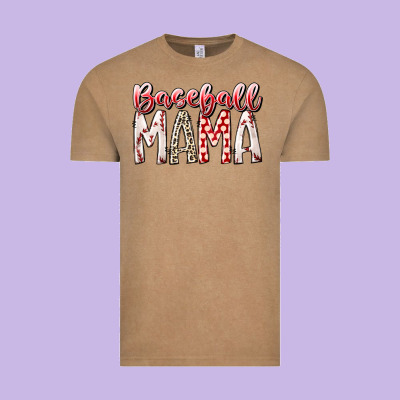 Baseball  Mama Vintage Tee Designed By Racoondesign