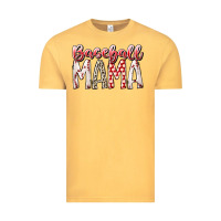 Vintage Mustard baseball  mama Vintage Tee - RacoonDesign