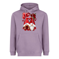 Lavender valentines day gnomies Heavyweight Hoodie - NancyCooperArtShop