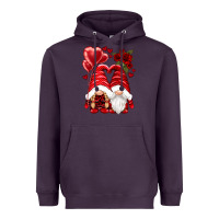 Plum valentines day gnomies Heavyweight Hoodie - NancyCooperArtShop