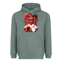 Sage valentines day gnomies Heavyweight Hoodie - NancyCooperArtShop