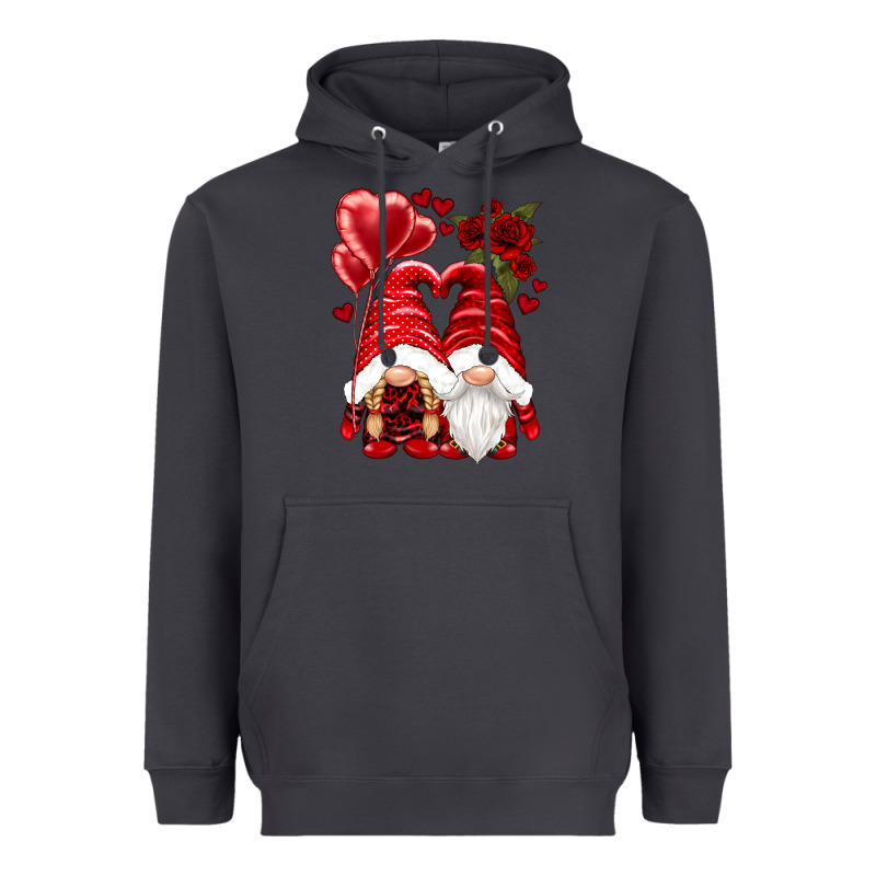 Valentines Day Gnomies Heavyweight Hoodie by NancyCooperArtShop | Teevron