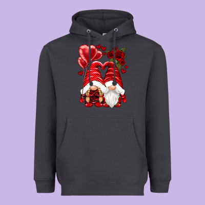 Valentines Day Gnomies Heavyweight Hoodie Designed By Nancycooperartshop