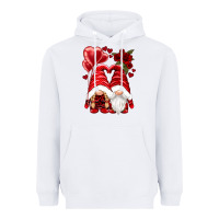 White valentines day gnomies Heavyweight Hoodie - NancyCooperArtShop