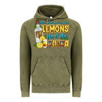 Vintage Olive when life gives you lemons grab the vodka Vintage Hoodie - Zillion Design Studio