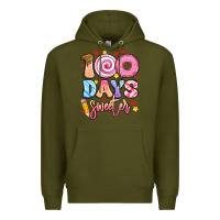 Army Green 100 days sweeter Premium Hoodie - Artiststas