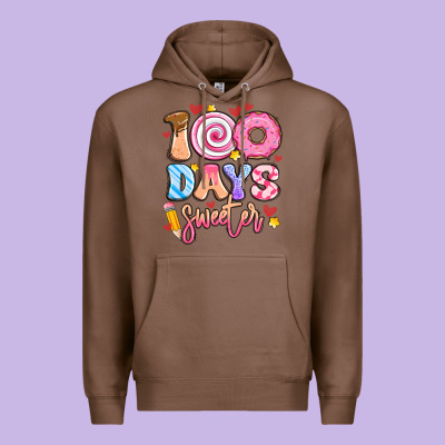 100 Days Sweeter Premium Hoodie Designed By Artiststas