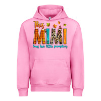 Fuchsia Pink This mimi loves her little pumpkins Urban Hoodie - texasbilliewilder