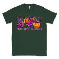 Sports Green peace love halloween Classic Tee - AdoDesignShop