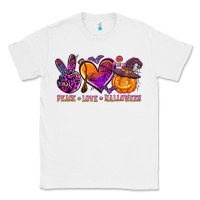 White peace love halloween Classic Tee - AdoDesignShop