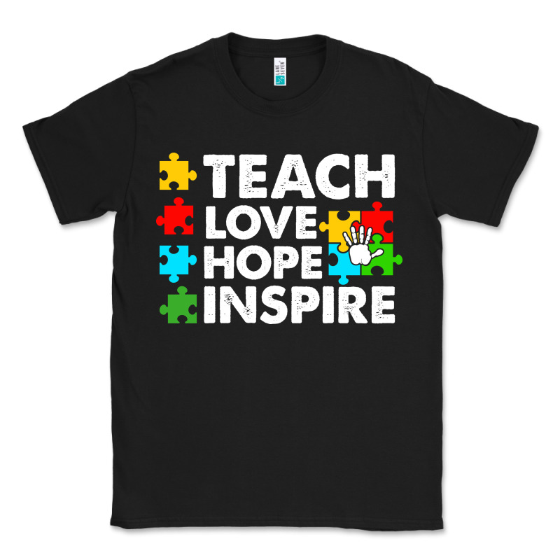 Teach Love Hope Inspire Classic Tee by CowhideDigitalArt | Teevron