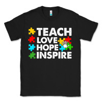 Black Teach Love Hope Inspire Classic Tee - CowhideDigitalArt