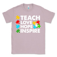 Lilac Teach Love Hope Inspire Classic Tee - CowhideDigitalArt