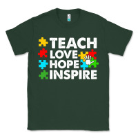 Sports Green Teach Love Hope Inspire Classic Tee - CowhideDigitalArt
