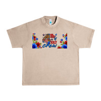 French Oak floral 4th of july crew 16oz libbey cup Urban Heavy Tee - HRA Design Shop