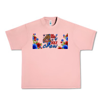 Salmon floral 4th of july crew 16oz libbey cup Urban Heavy Tee - HRA Design Shop