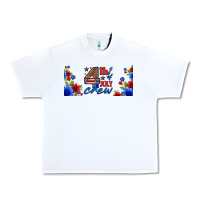 White floral 4th of july crew 16oz libbey cup Urban Heavy Tee - HRA Design Shop