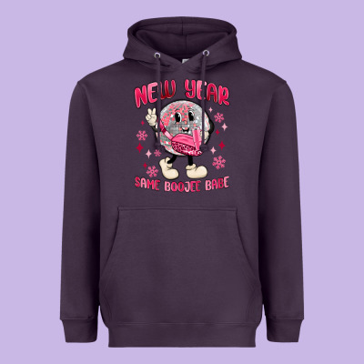 New Year Same Boojee Babe Heavyweight Hoodie Designed By Maliassmallbusiness