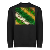 Black St. Patrick's Day leopard cowhide glitter tumbler Heavyweight Sweatshirt - Neo Western
