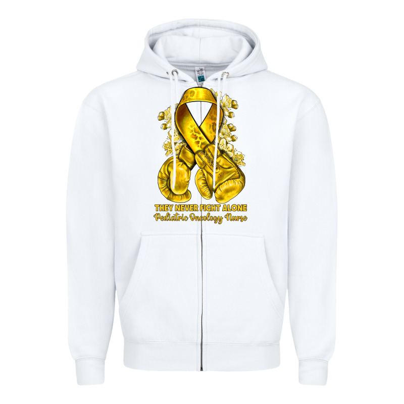 They Never Fight Alone Yellow Ribbon With Boxing G Zipper Hoodie by NancyCooperArtShop | Teevron