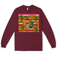 Burgundy pumpkin Long Sleeve Tee - JahusDesignShop