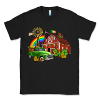 Black barn st patricks with truck and shamrocks Classic Tee - AdoDesignShop