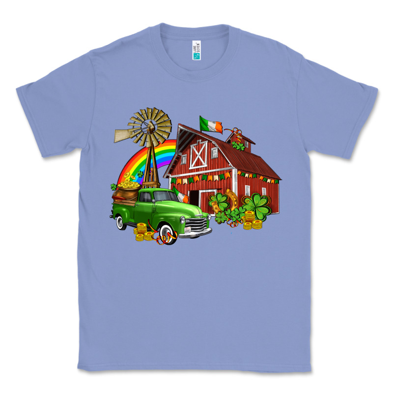 Barn St Patricks With Truck And Shamrocks Classic Tee by AdoDesignShop | Teevron