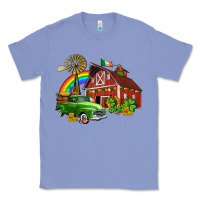 Colony Blue barn st patricks with truck and shamrocks Classic Tee - AdoDesignShop