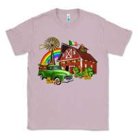 Lilac barn st patricks with truck and shamrocks Classic Tee - AdoDesignShop