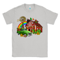 Moon Dust barn st patricks with truck and shamrocks Classic Tee - AdoDesignShop