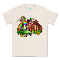 Natural barn st patricks with truck and shamrocks Classic Tee - AdoDesignShop