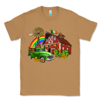 Toasted Coconut barn st patricks with truck and shamrocks Classic Tee - AdoDesignShop