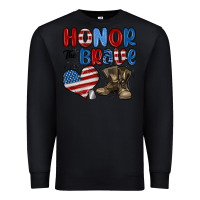 Black honor the brave Premium Sweatshirt - MaliasSmallBusiness