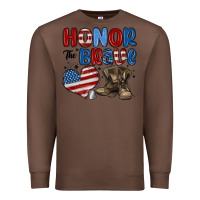 Chestnut honor the brave Premium Sweatshirt - MaliasSmallBusiness