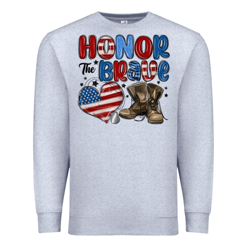 Honor The Brave Premium Sweatshirt by MaliasSmallBusiness | Teevron