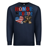 Navy honor the brave Premium Sweatshirt - MaliasSmallBusiness