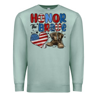 Seafoam honor the brave Premium Sweatshirt - MaliasSmallBusiness
