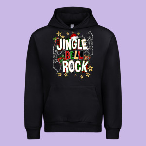 Jingle Bell Rock Urban Hoodie Designed By Nancycooperartshop