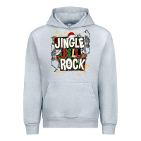 Heather Grey Jingle bell rock Urban Hoodie - NancyCooperArtShop
