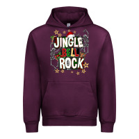 Mauve Wine Jingle bell rock Urban Hoodie - NancyCooperArtShop