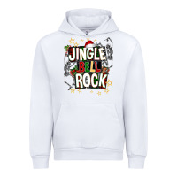 White Jingle bell rock Urban Hoodie - NancyCooperArtShop