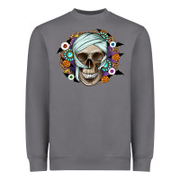 Storm Halloween Skeleton Heavyweight Sweatshirt - CowhideDigitalArt